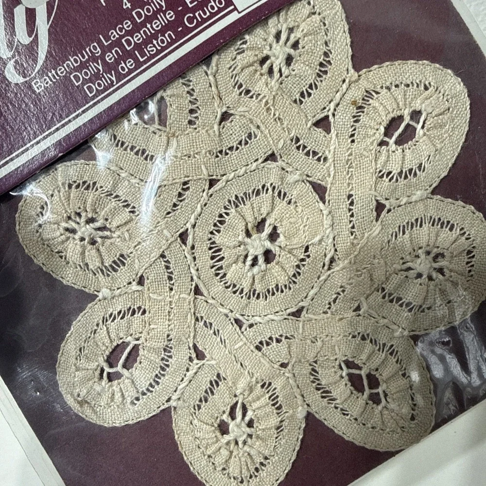 Doily Brand Battenburg Creme Lace 4